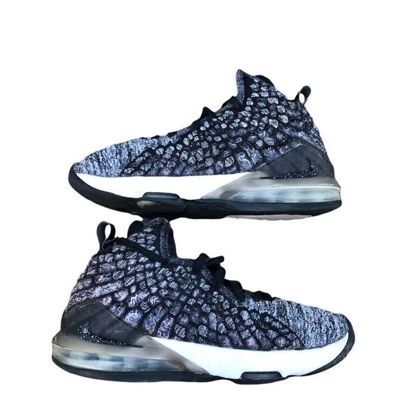 2019 Nike Lebron 17 Black White Size 6 - Picture 6 of 16